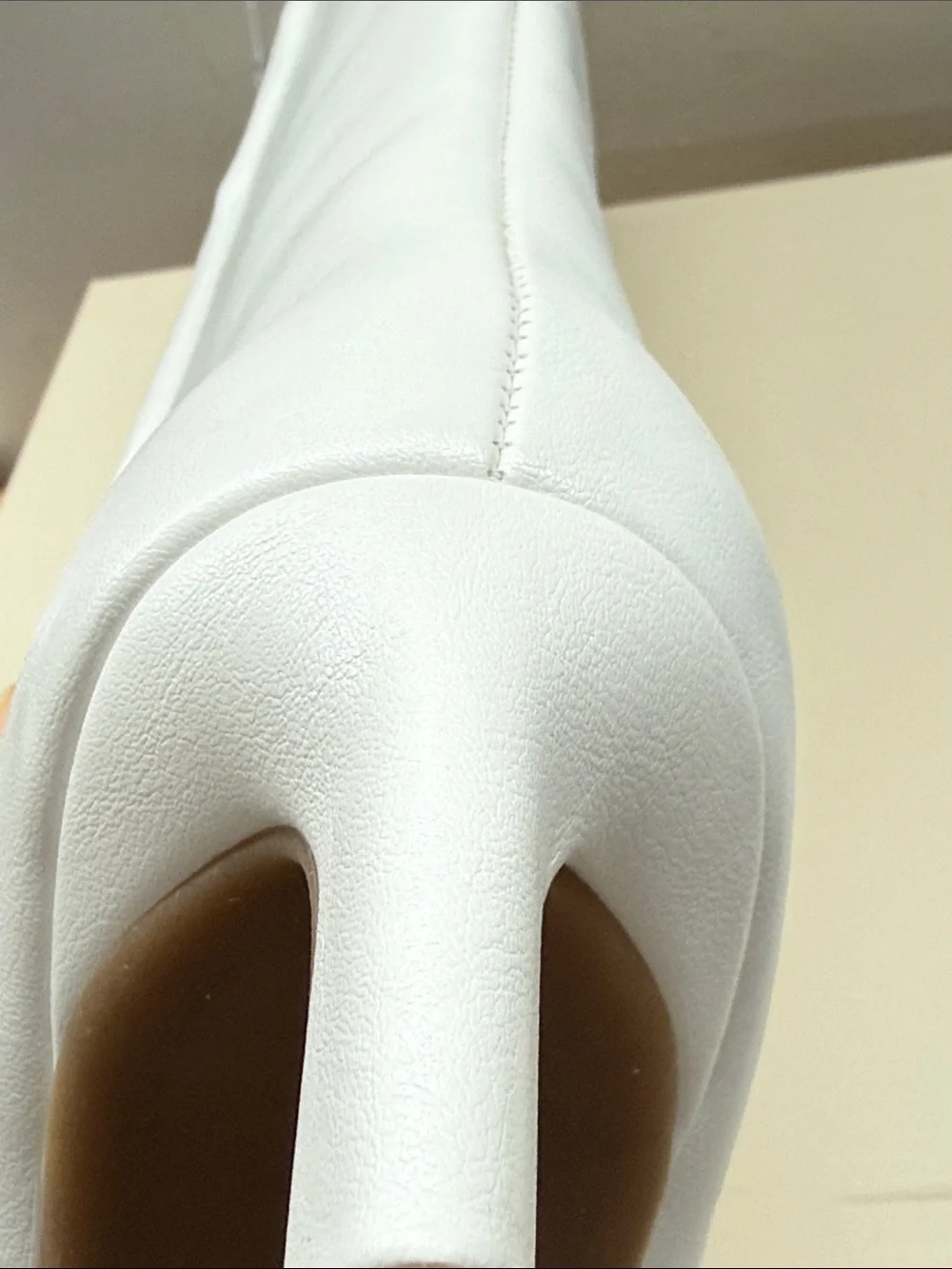 ON 34TH RACHELLE BONE SM Knee-High Pointed Toe Heel Boots Women’s Size 6.5 NWT